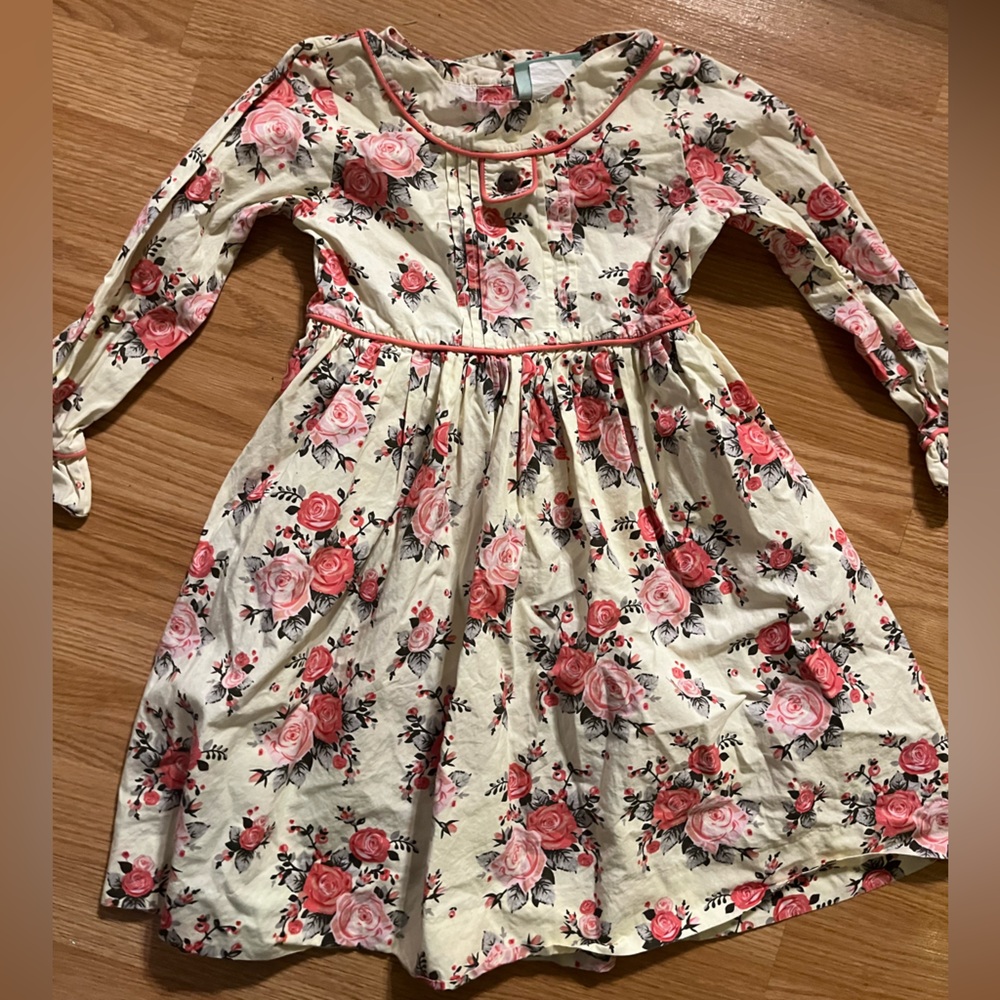 Sage‎ & Lilly Pink Floral Cottage Core Dress Size 7